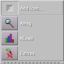 Tear-off menu